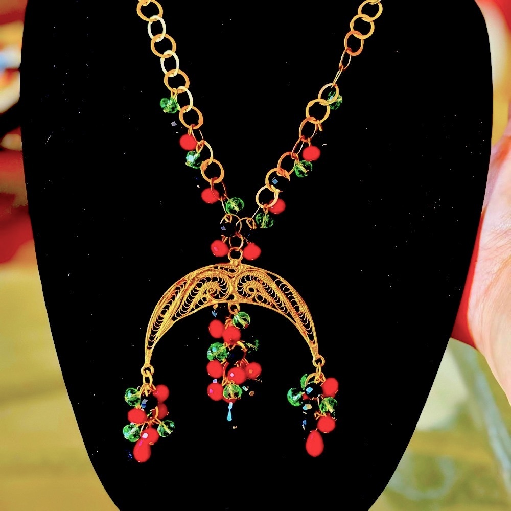 Unique Crescent Necklace.